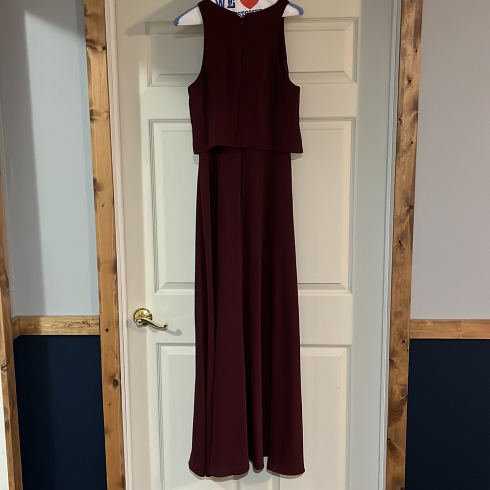 Bill Levkoff bridesmaids dress, fits as an 8-10 (wine/maroon/burgundy)